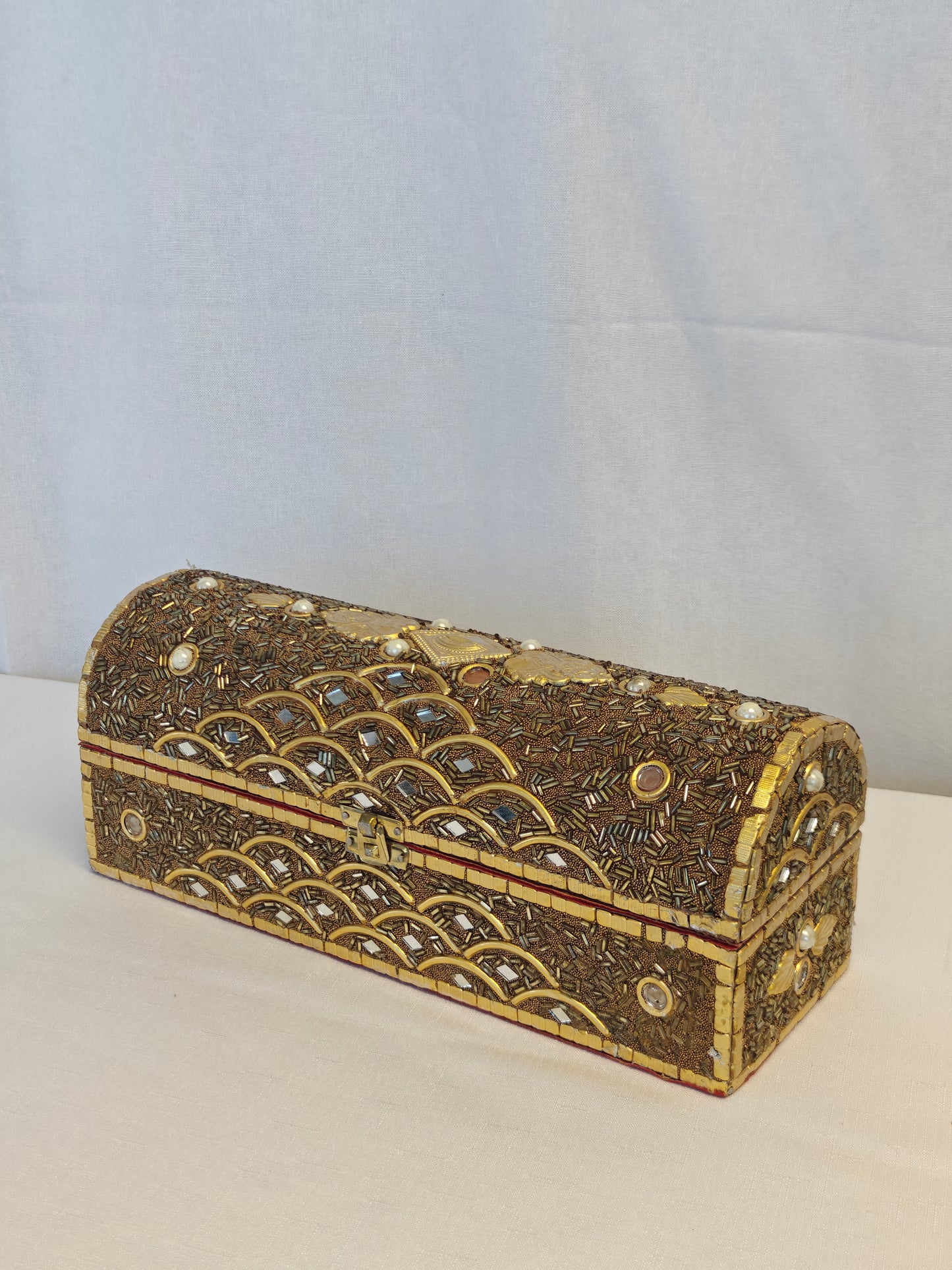 Mirrorwork Treasure Dome Chest