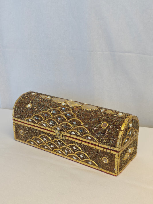 Mirrorwork Treasure Dome Chest