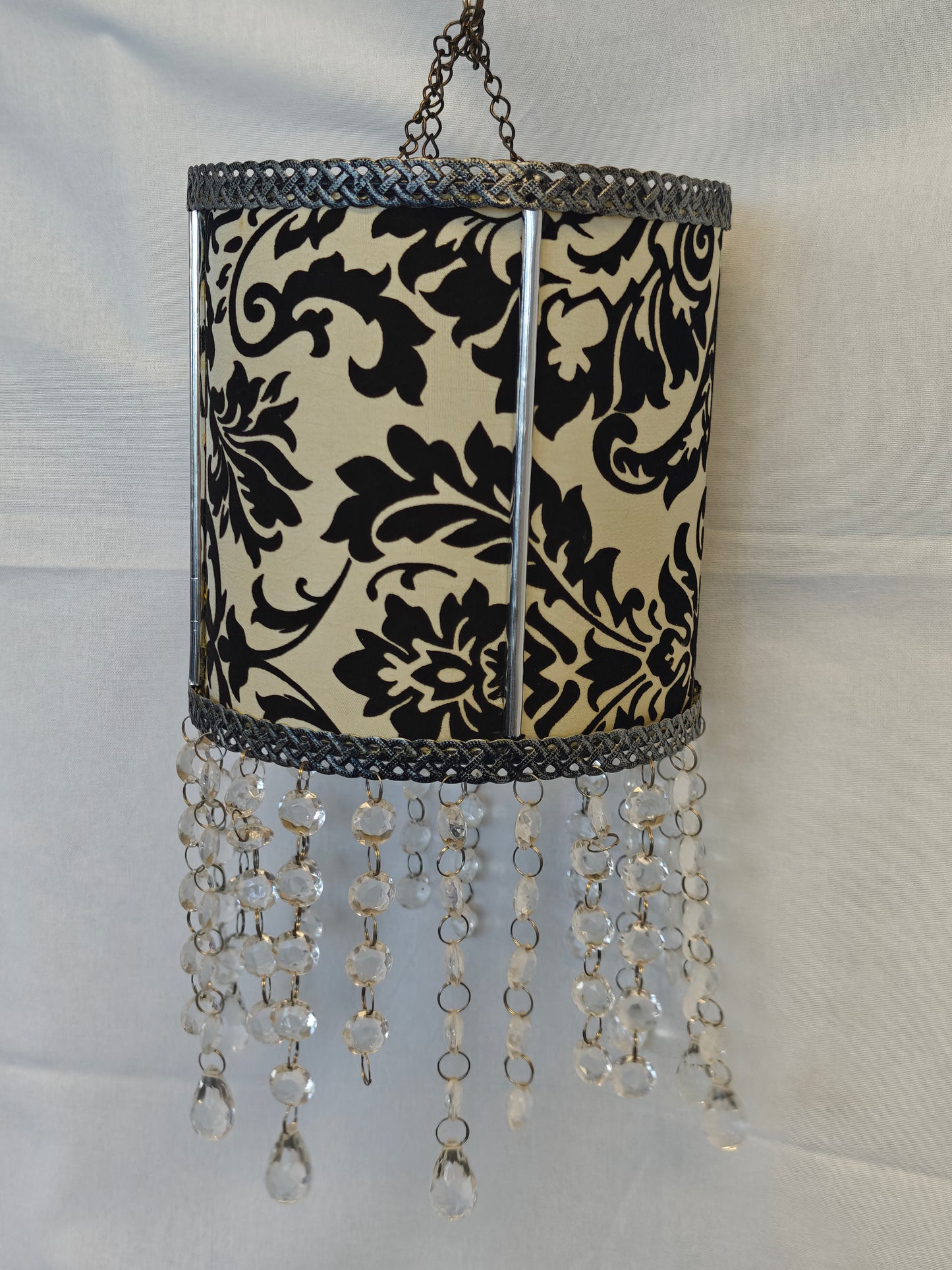 Vintage motif Crystal Glow lamp