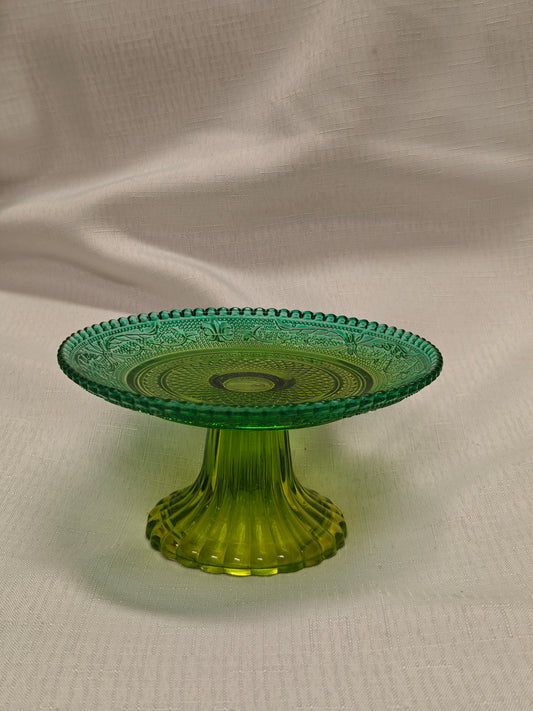 Emerald Lace Vintage MINI Cake Stand