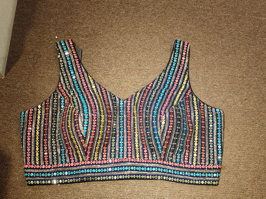 Sequin Stripe Blouse – Festival Parade