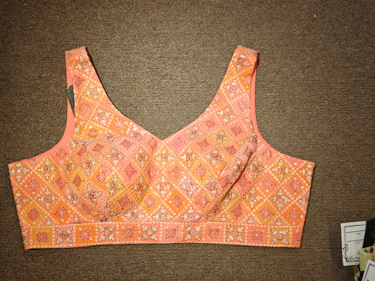 Sleeveless Blouse – Terracotta Mosaic