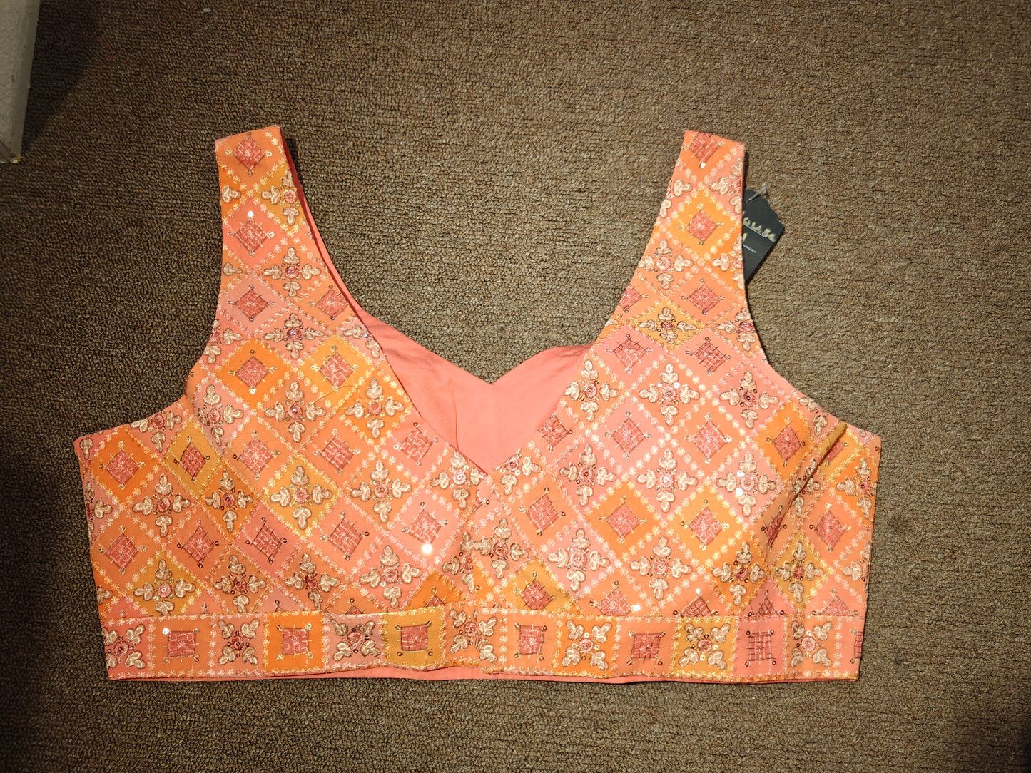 Sleeveless Blouse – Terracotta Mosaic