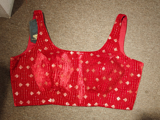 Embroidered Choli – Ruby Lattice