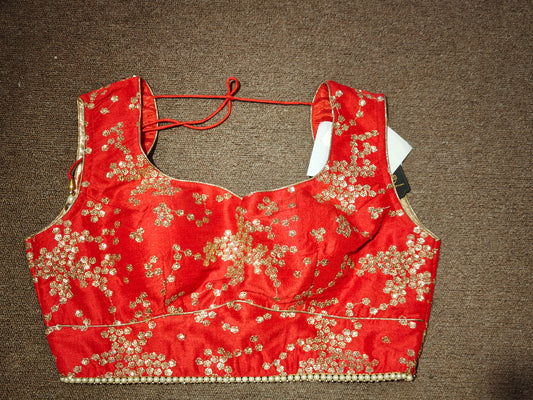 Embroidered Tie-Back Choli – Rose Garland