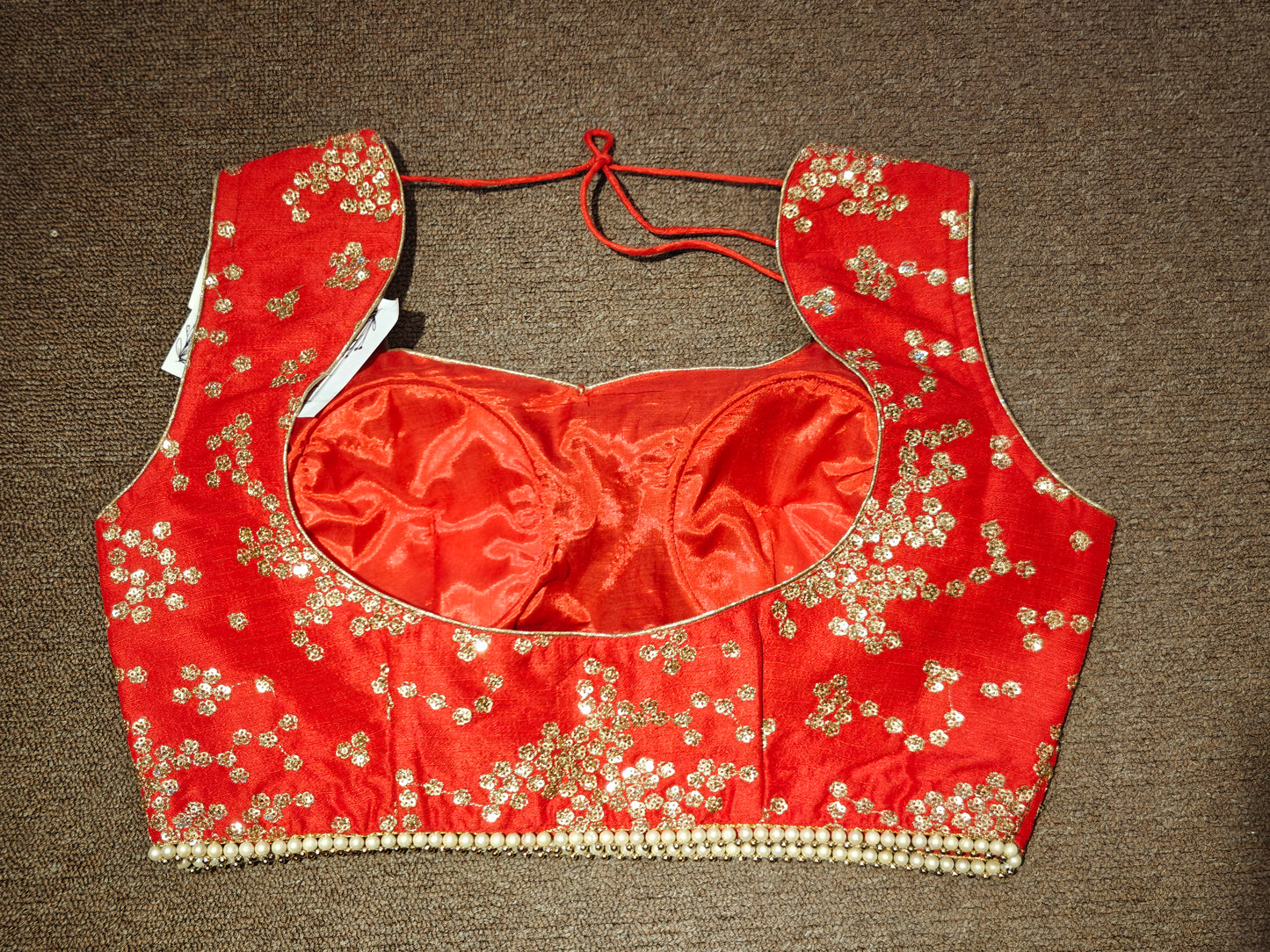 Embroidered Tie-Back Choli – Rose Garland