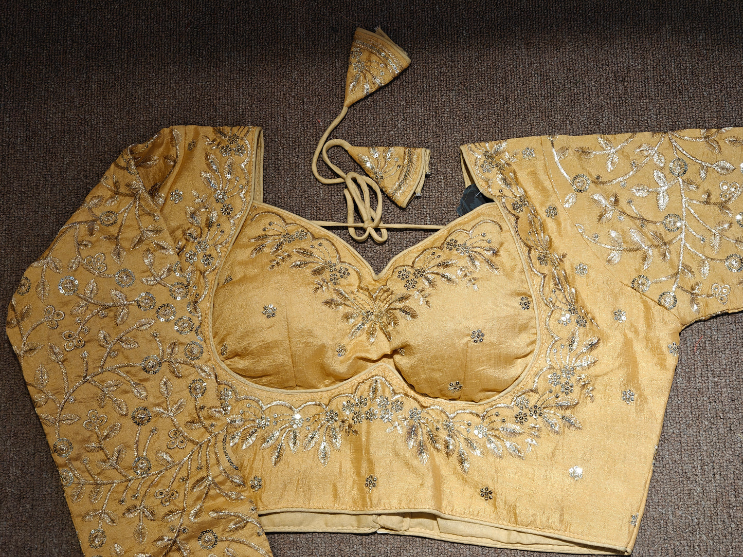 Embroidered Long-Sleeve Choli