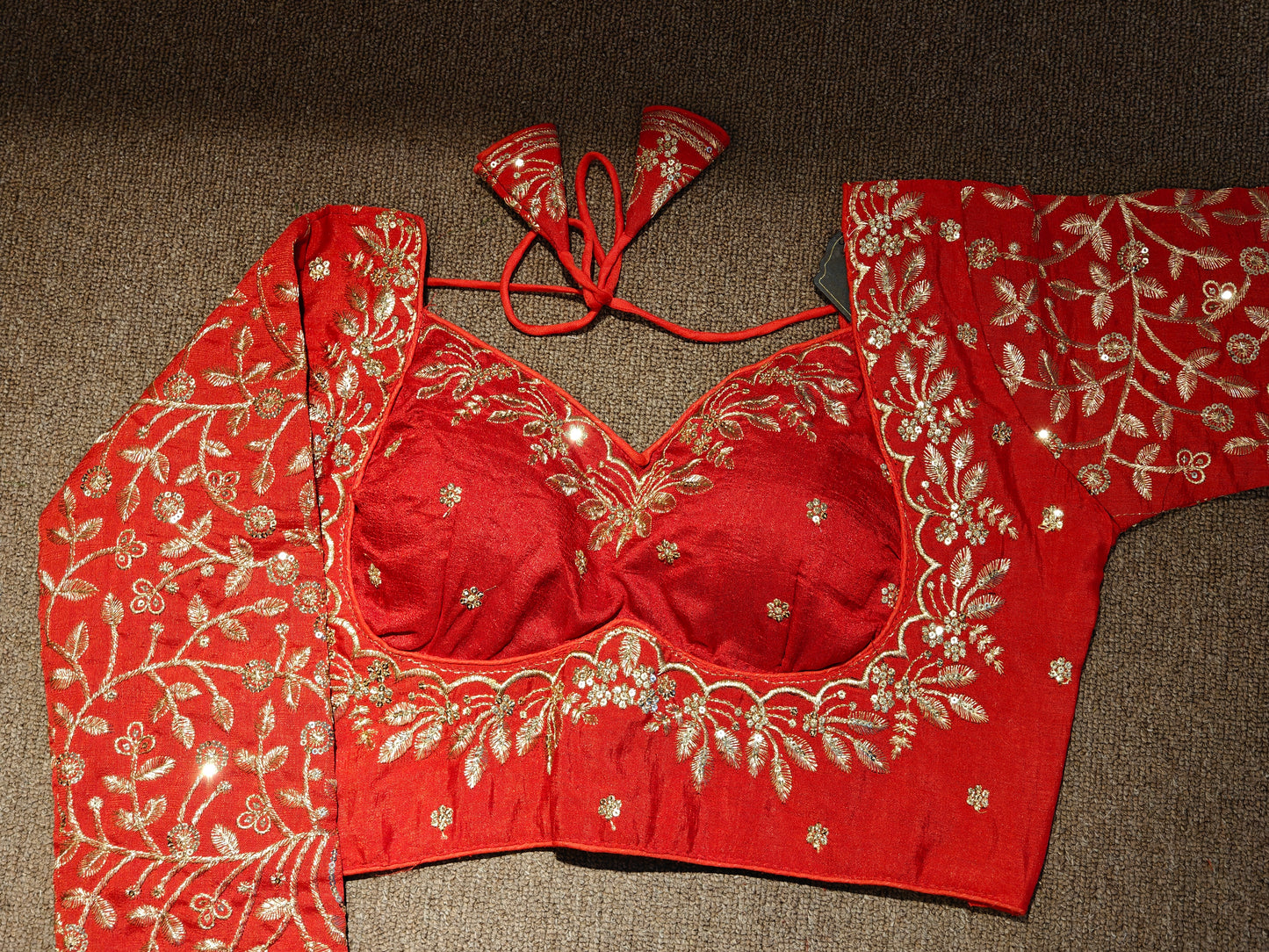 Embroidered Long-Sleeve Choli