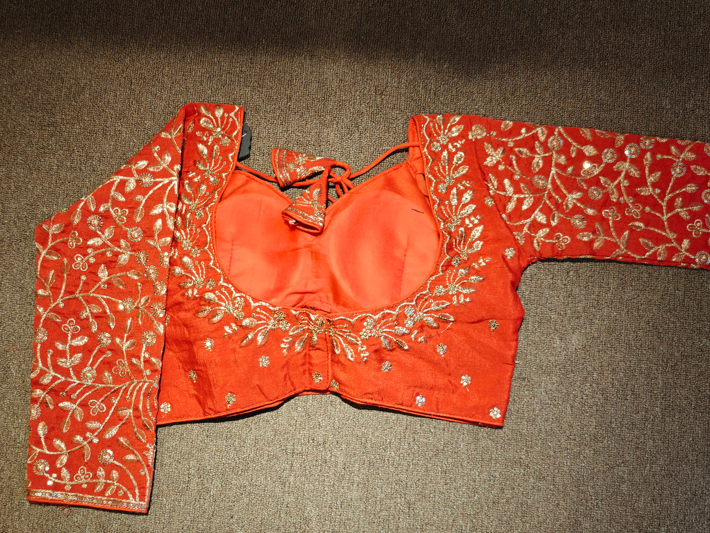 Embroidered Long-Sleeve Choli