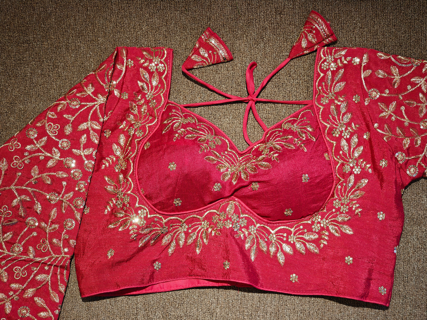 Embroidered Long-Sleeve Choli