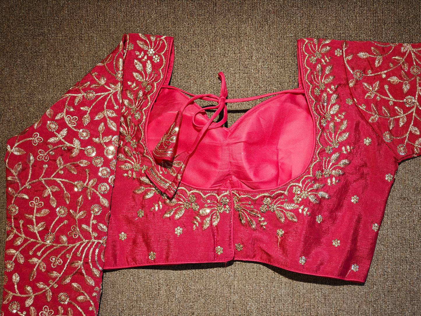 Embroidered Long-Sleeve Choli