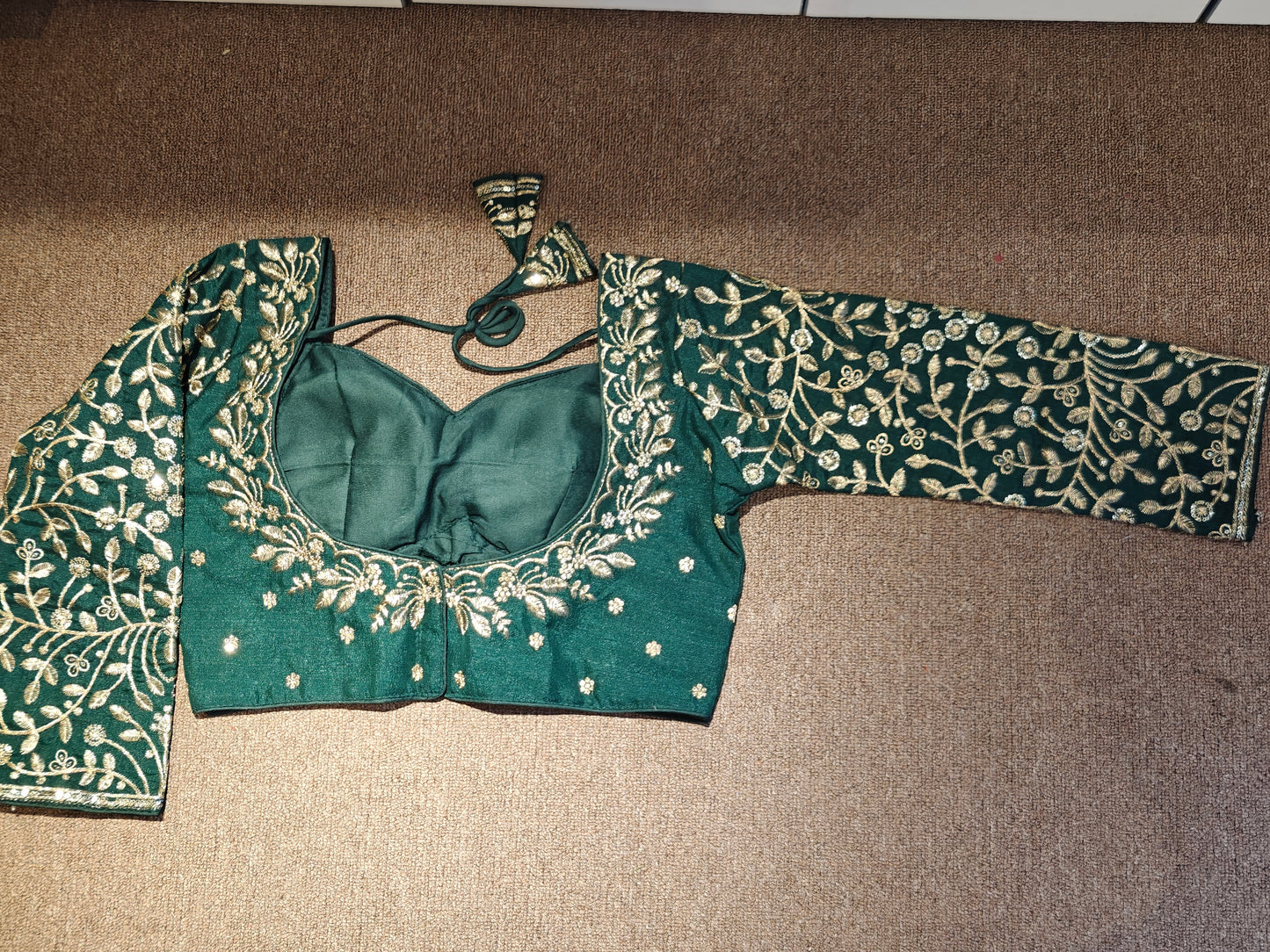 Embroidered Long-Sleeve Choli