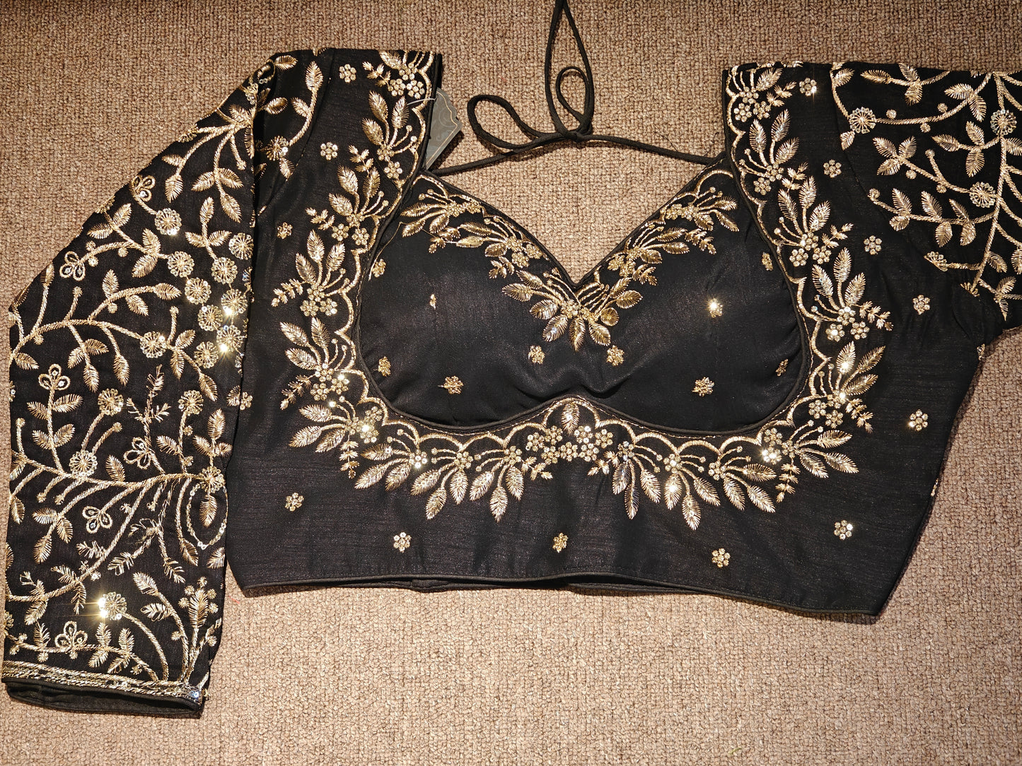 Embroidered Long-Sleeve Choli