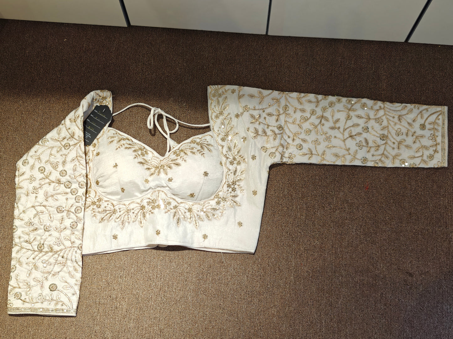 Embroidered Long-Sleeve Choli