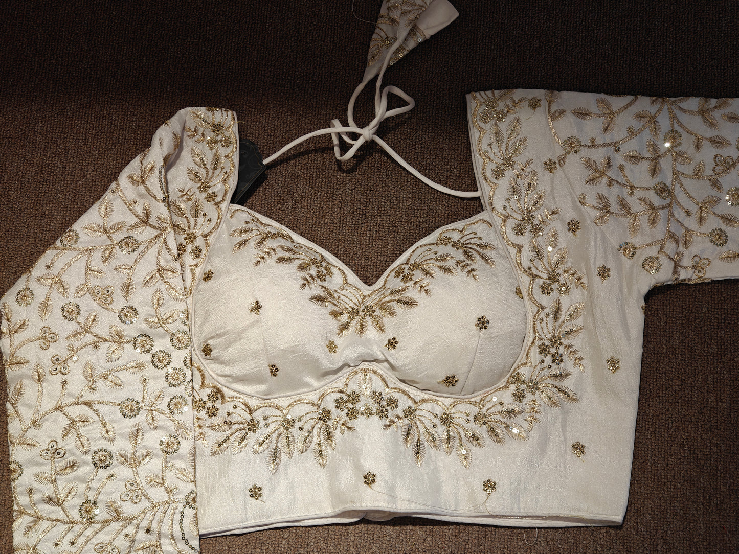 Embroidered Long-Sleeve Choli