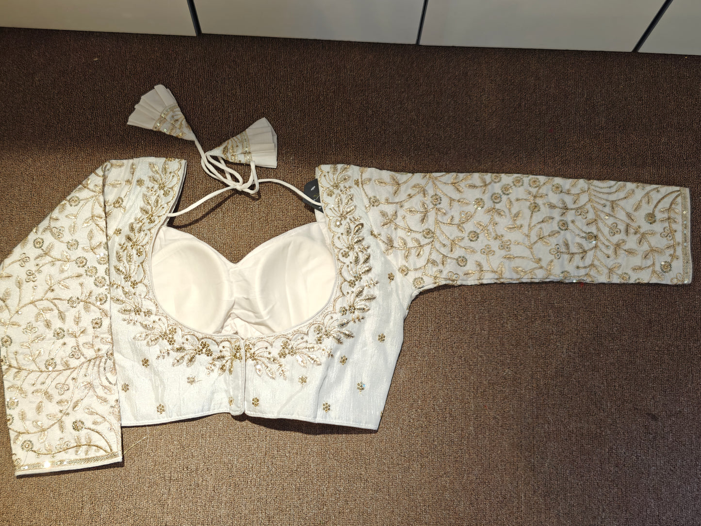 Embroidered Long-Sleeve Choli