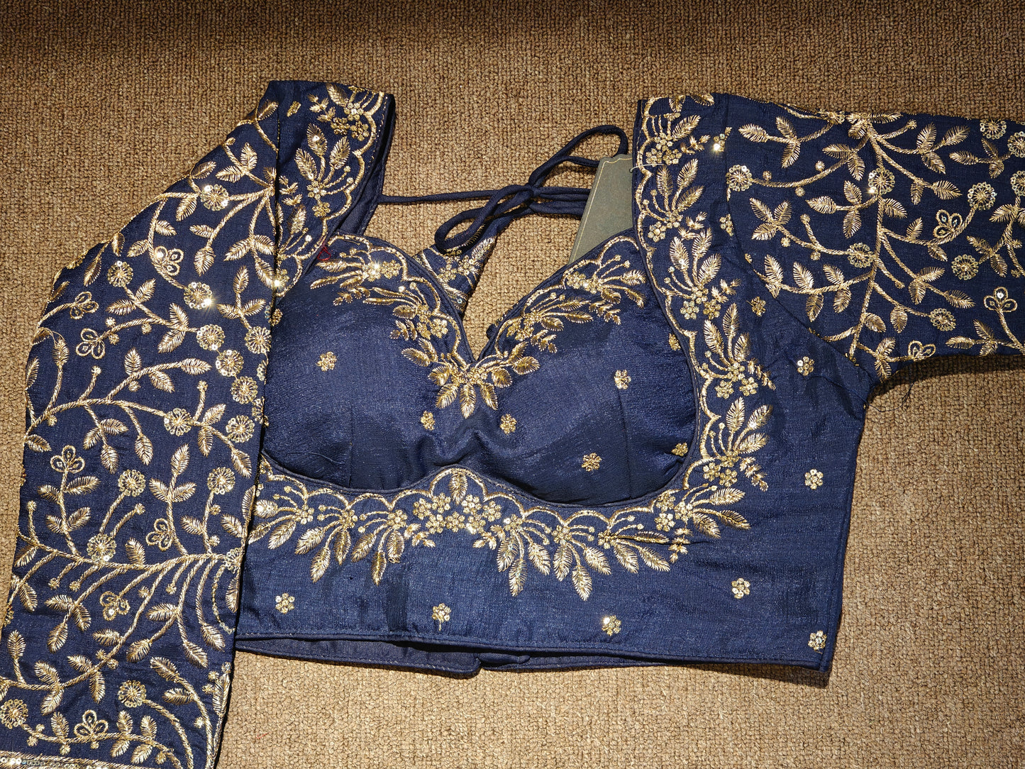 Embroidered Long-Sleeve Choli