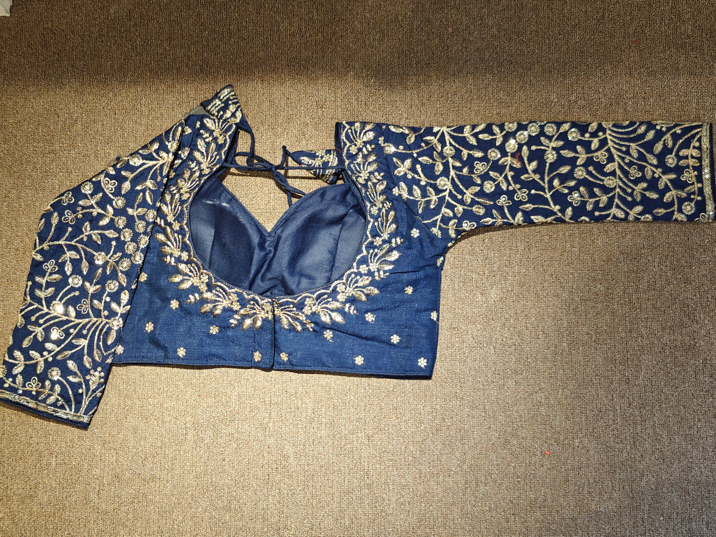 Embroidered Long-Sleeve Choli