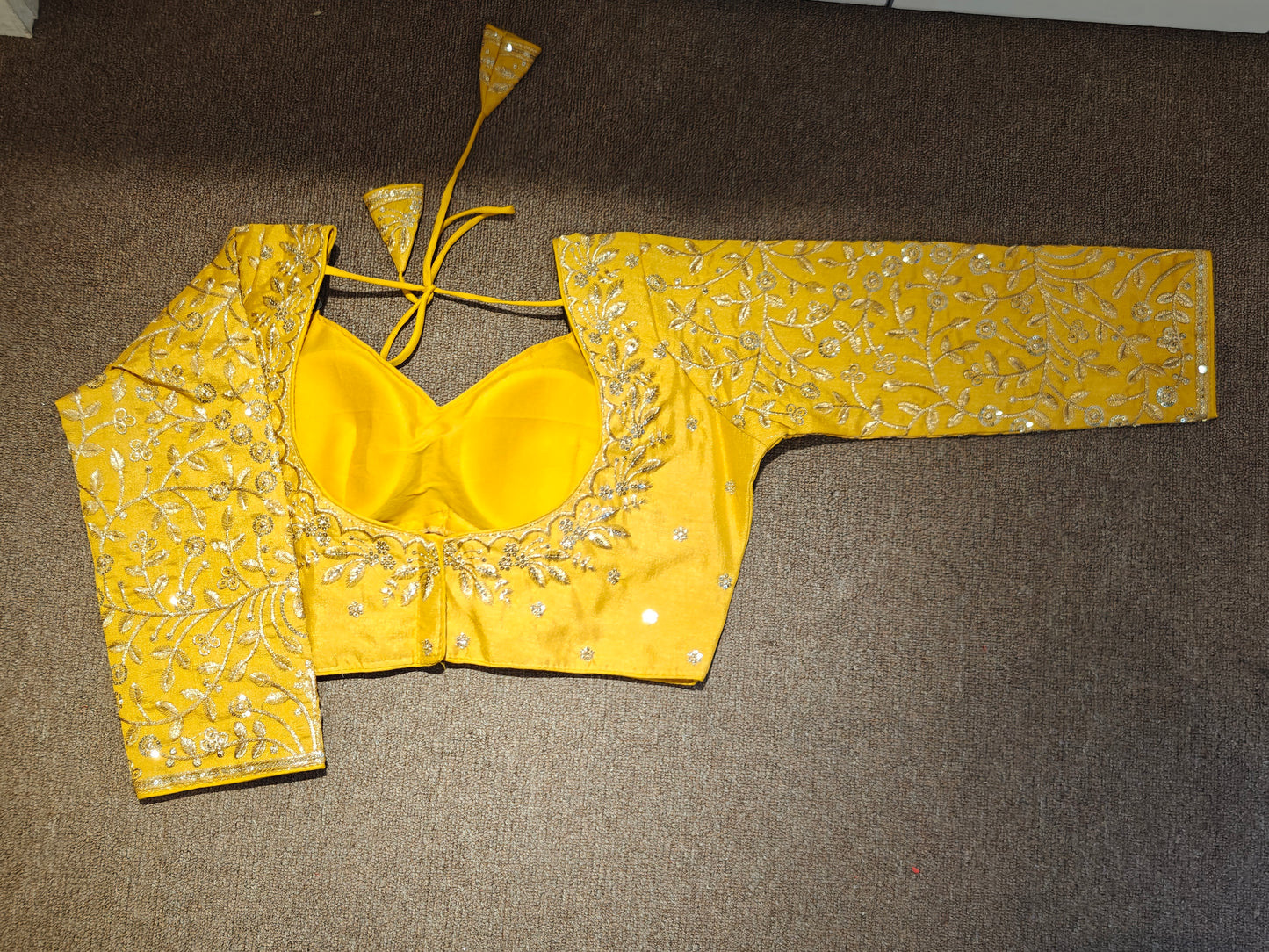 Embroidered Long-Sleeve Choli