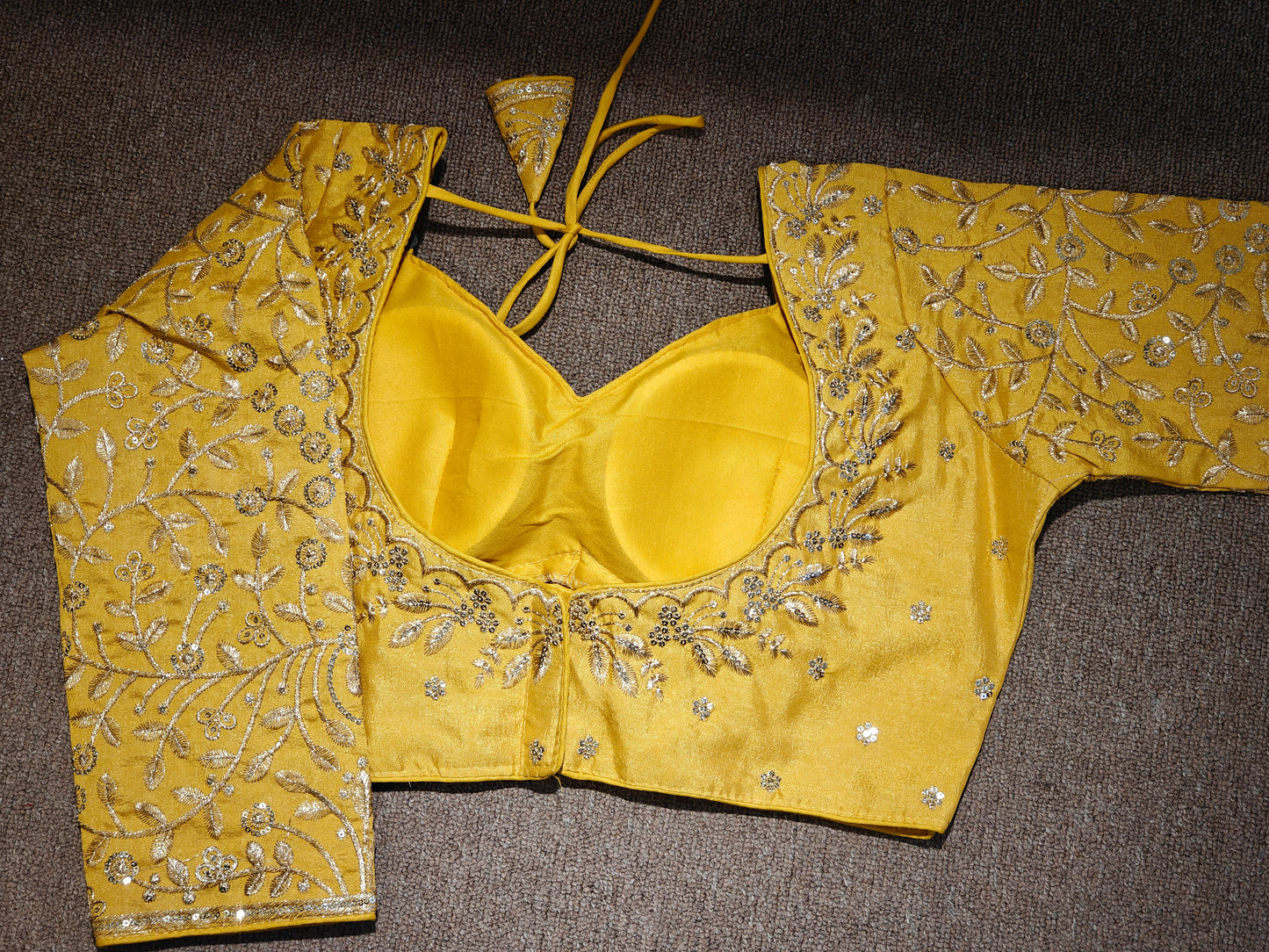 Embroidered Long-Sleeve Choli