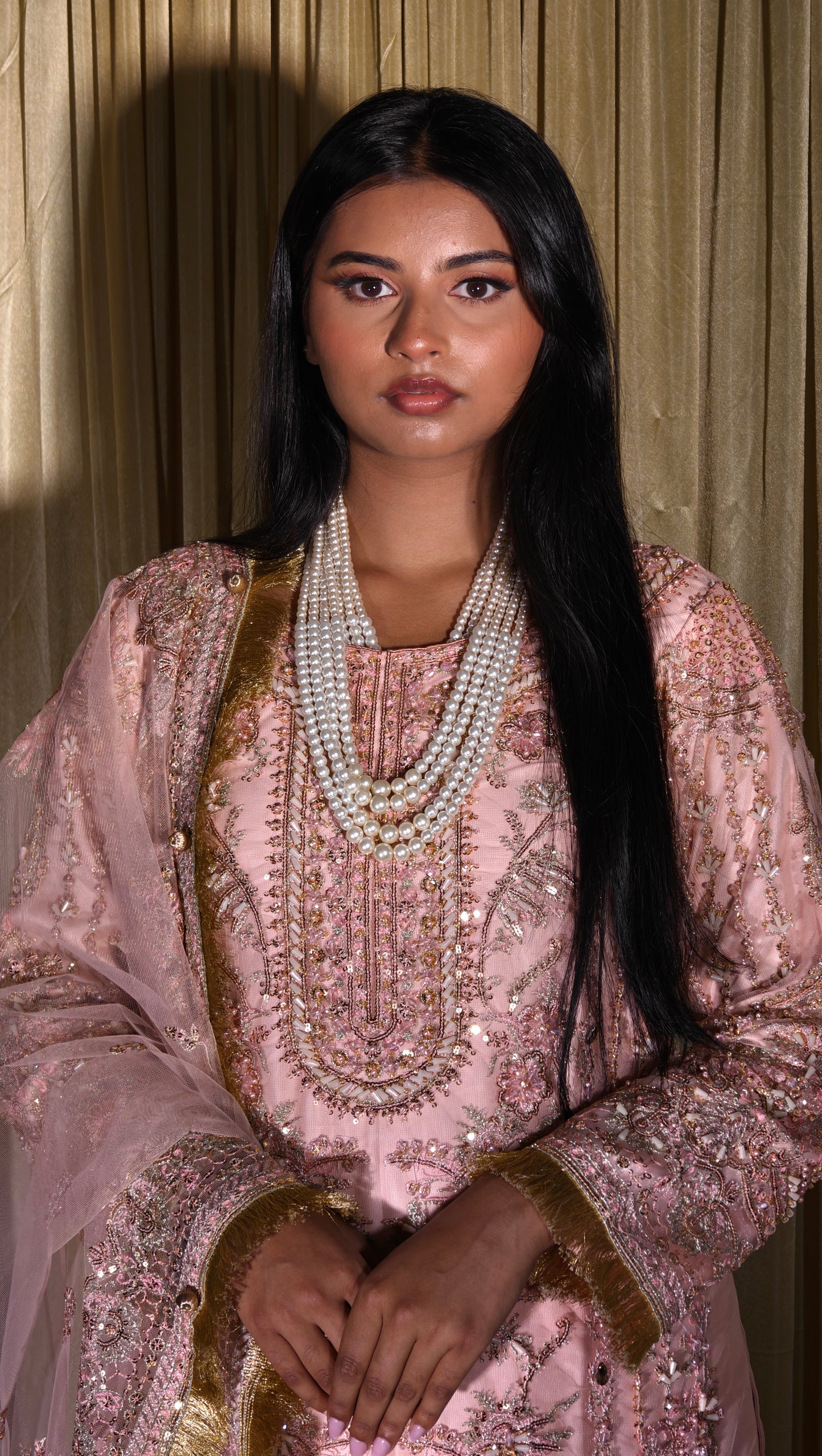 Blush Pink Embroidered Salwar Suit
