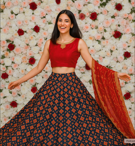 Crimson Royale Lehenga Set