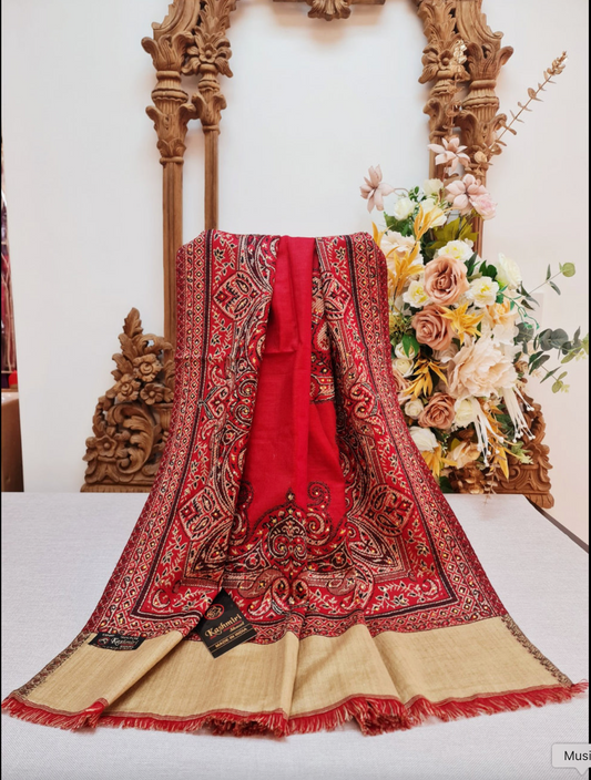 Red Kashmiri Shawl