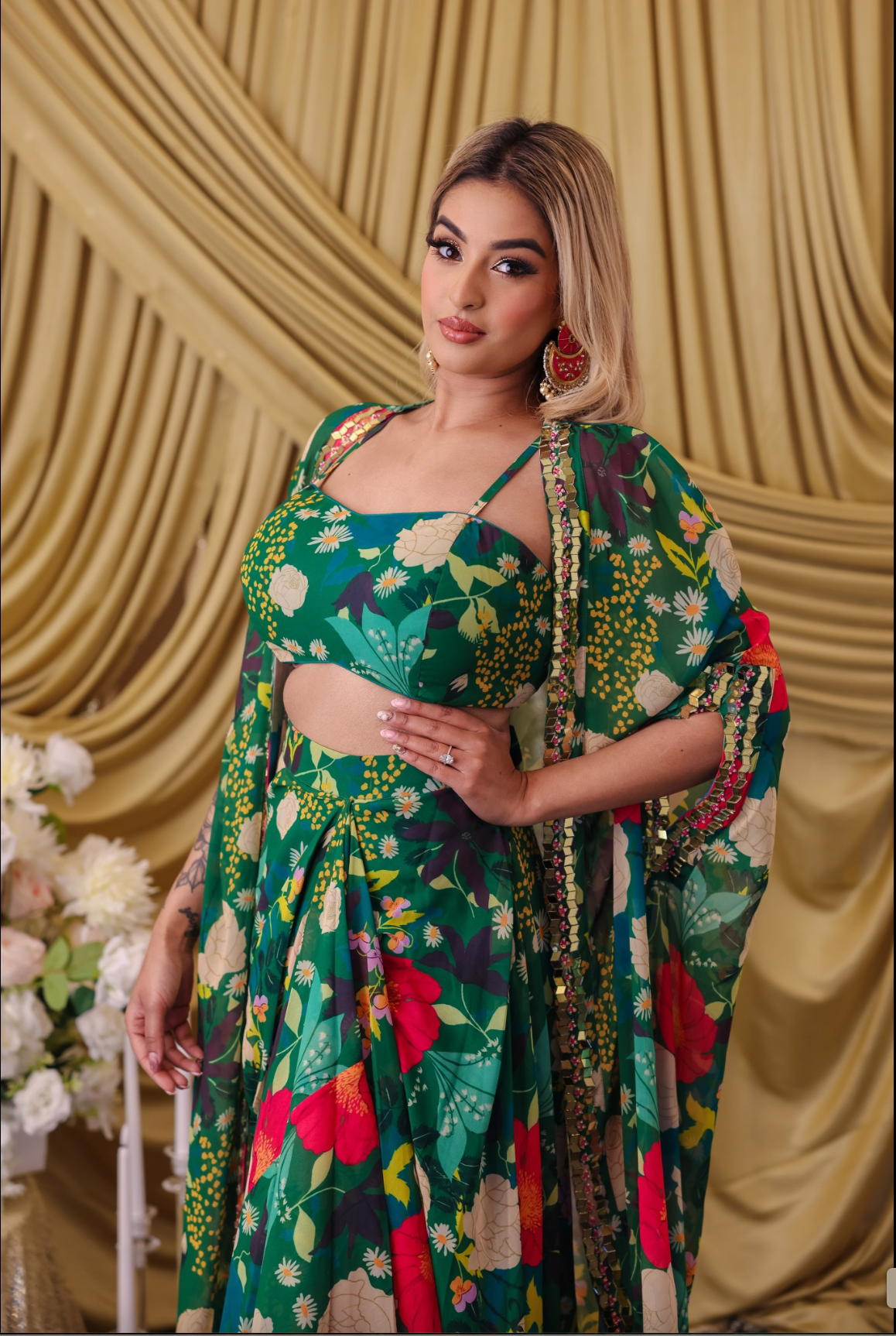 Floral Drape Set
