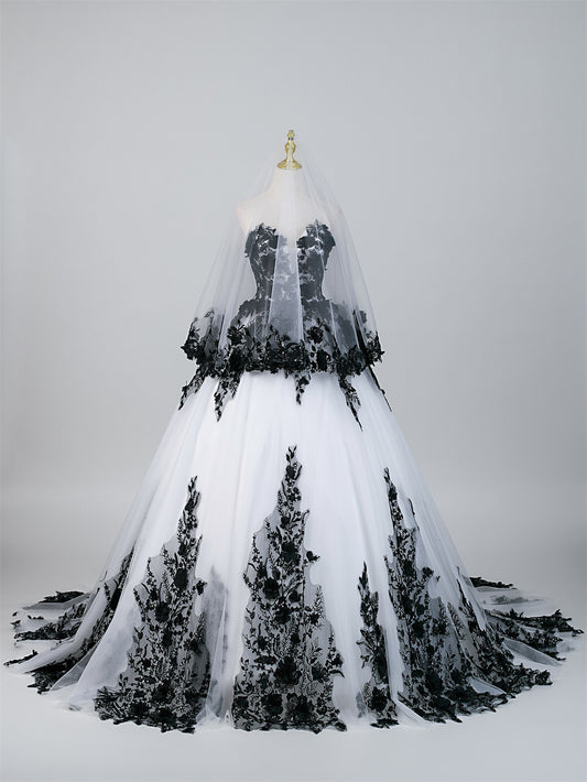 Gothic Bloom Bridal Gown