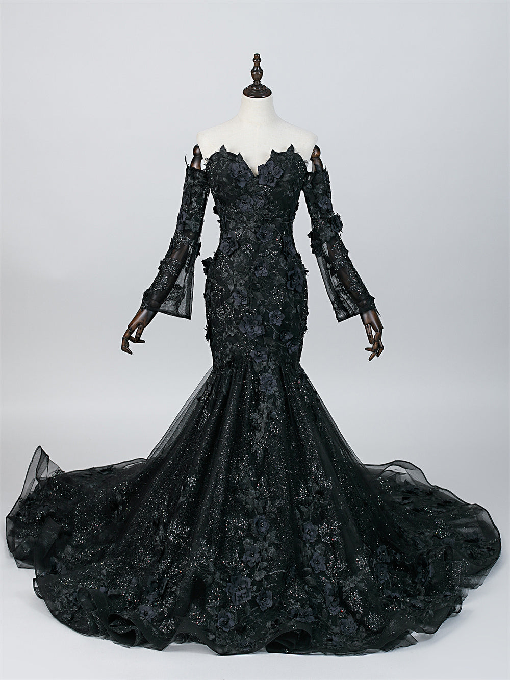 Gothic Veil Bridal Gown