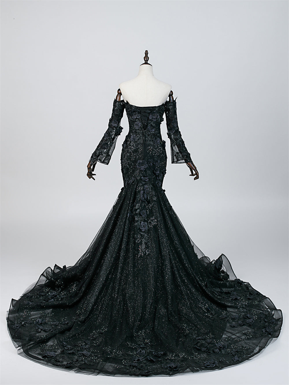 Gothic Veil Bridal Gown