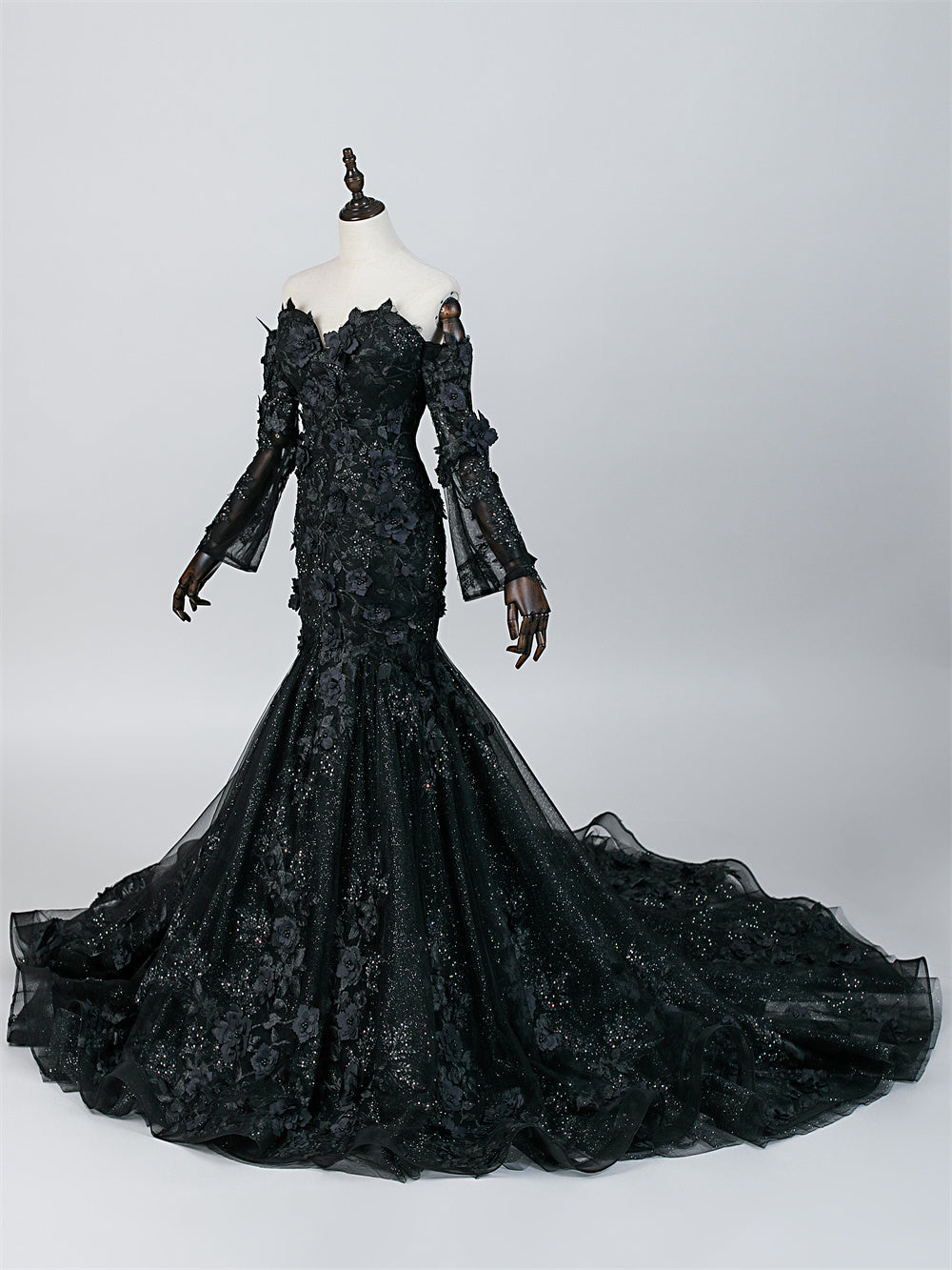 Gothic Veil Bridal Gown