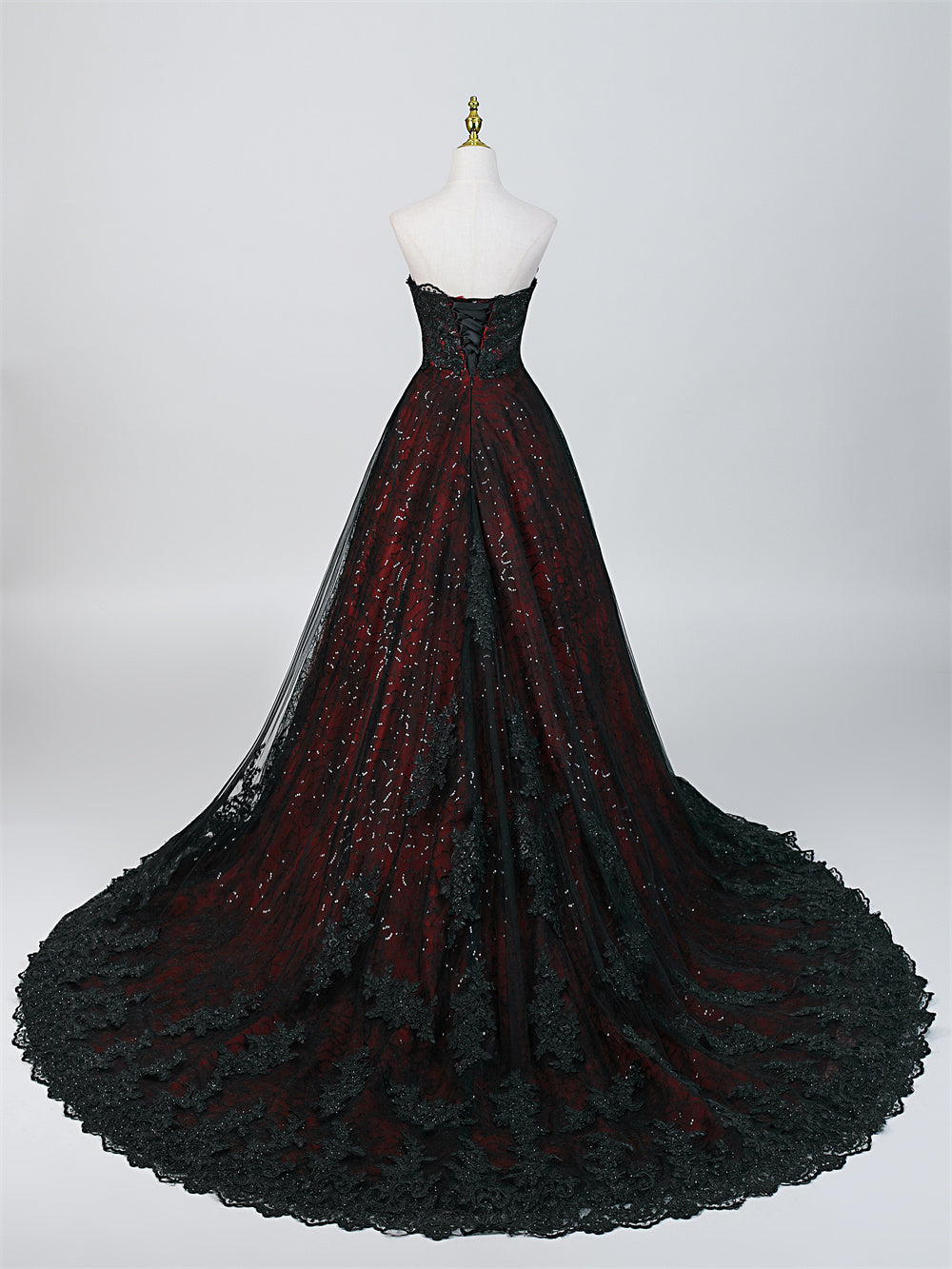 Crimson Eclipse Bridal Gown