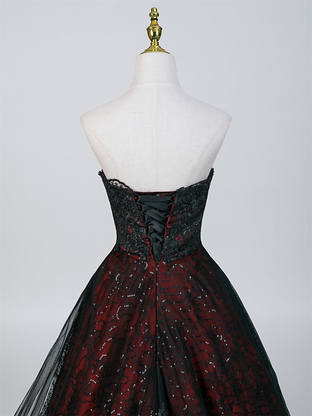 Crimson Eclipse Bridal Gown