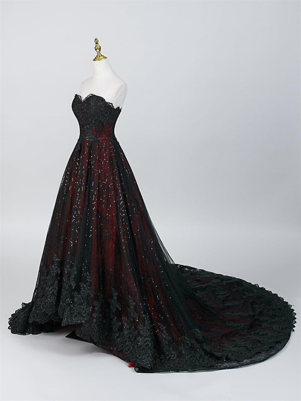 Crimson Eclipse Bridal Gown