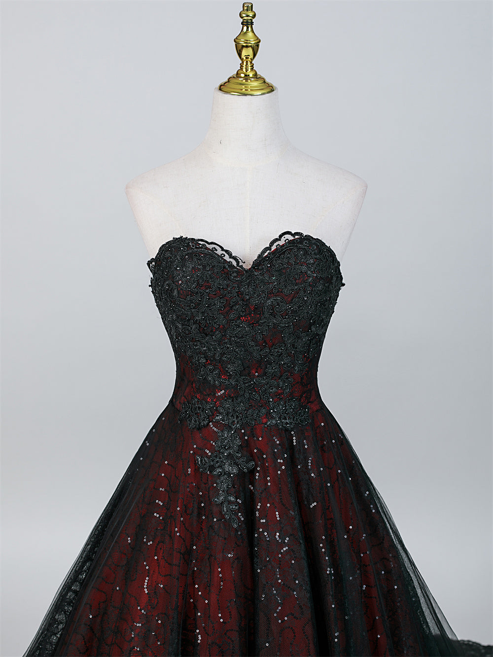 Crimson Eclipse Bridal Gown