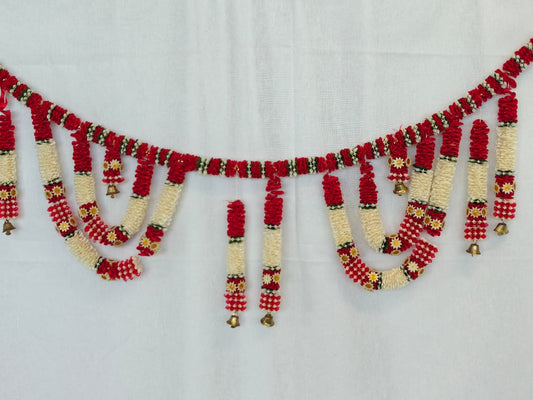 Tricolor Harmony Bell Toran (1 Metre)