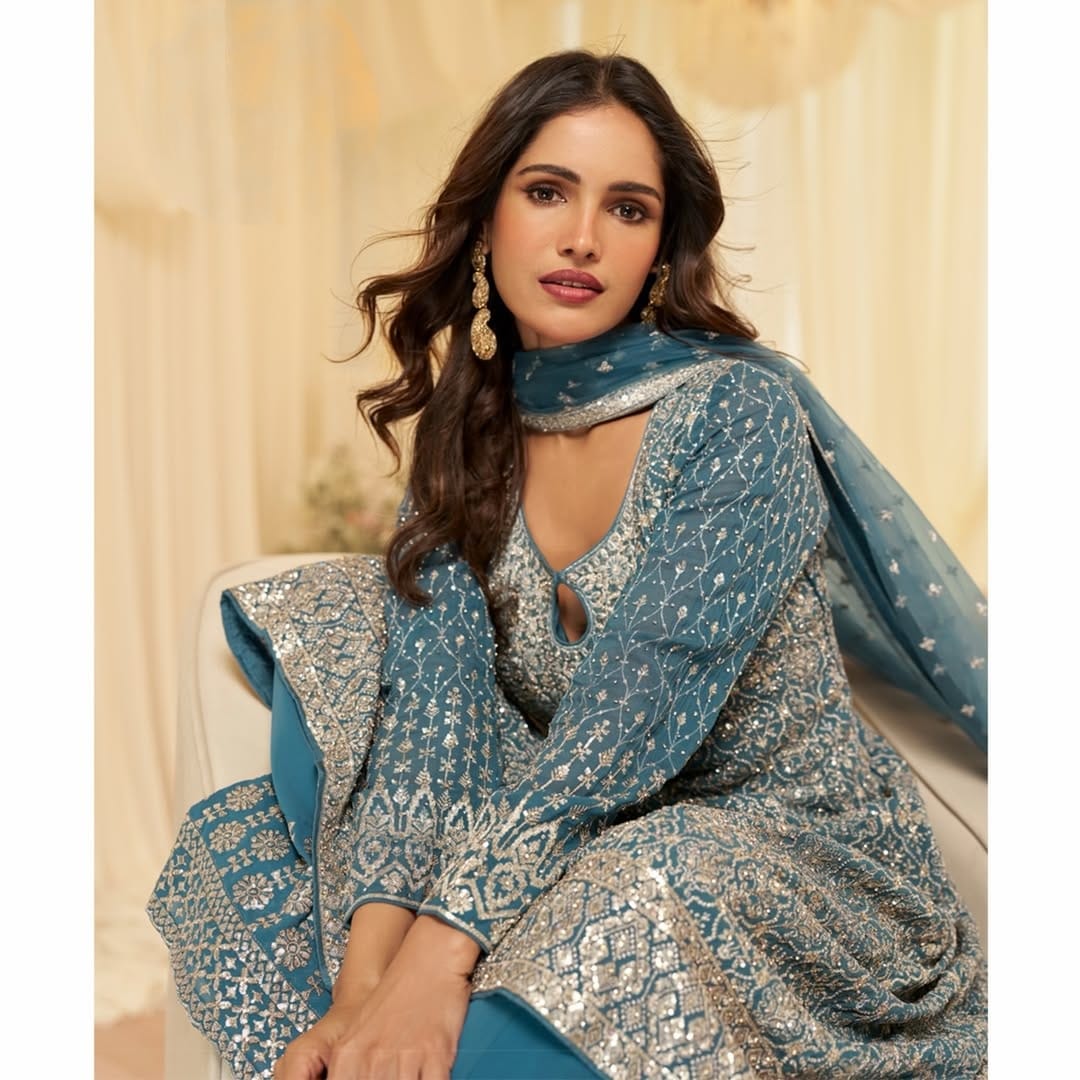 Long Top Palazzo – Blue