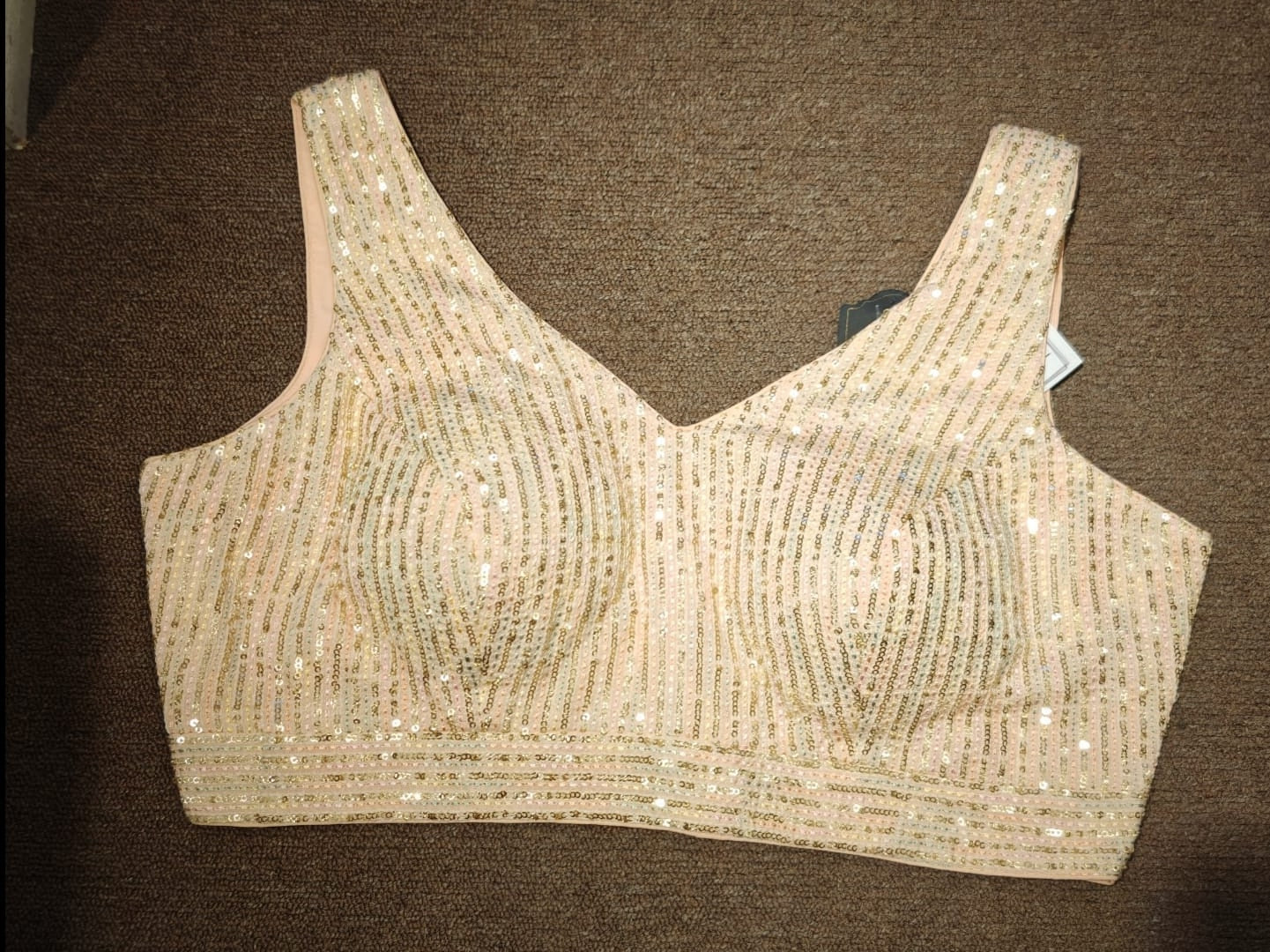 Sequin Blouse – Champagne Orbit