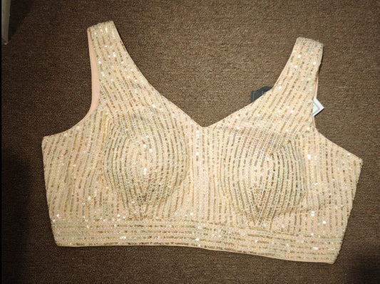 Sequin Blouse – Champagne Orbit