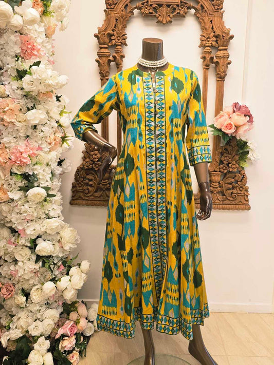 Meadow Prism Panelled Maxi Dres