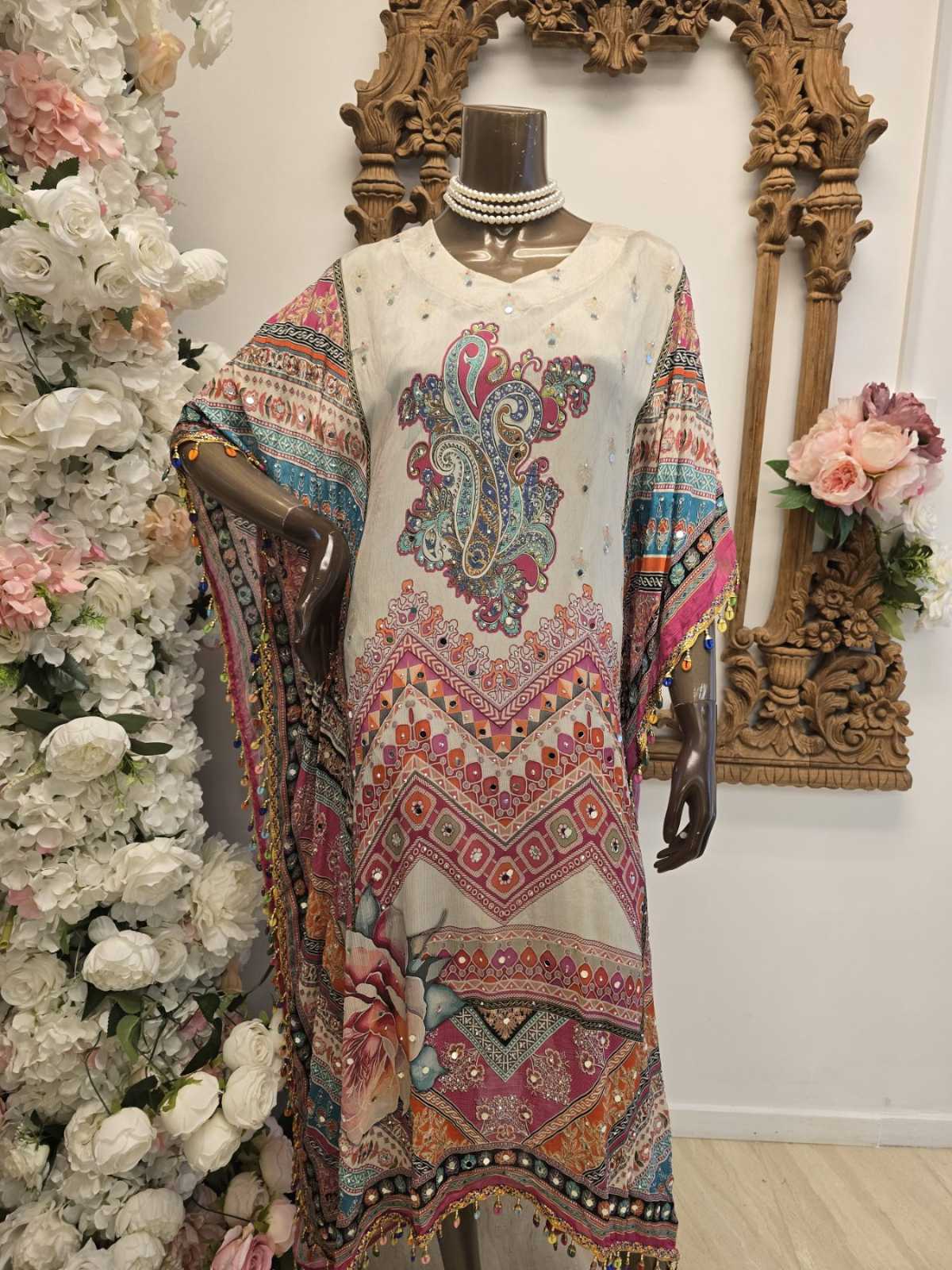 Orchid Spice Kaftan with Pants