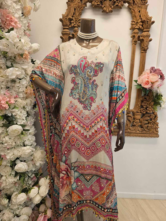 Orchid Spice Kaftan with Pants