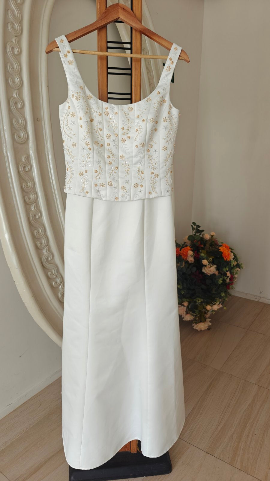 Ivory Panel Gown
