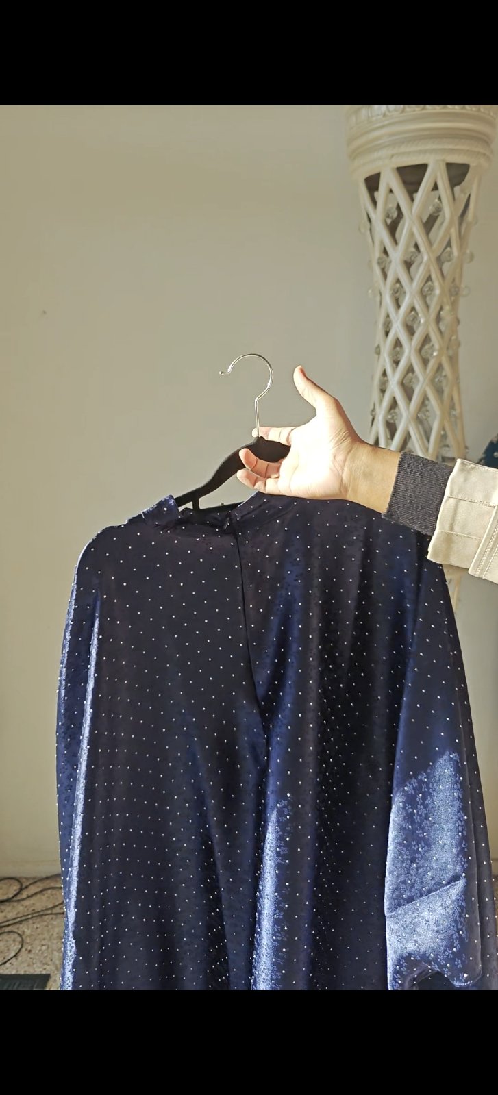 Midnight Velvet Crystal Kaftan