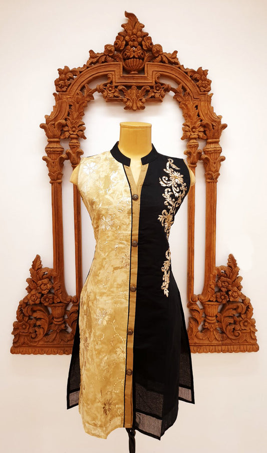 Black & Gold Kurti