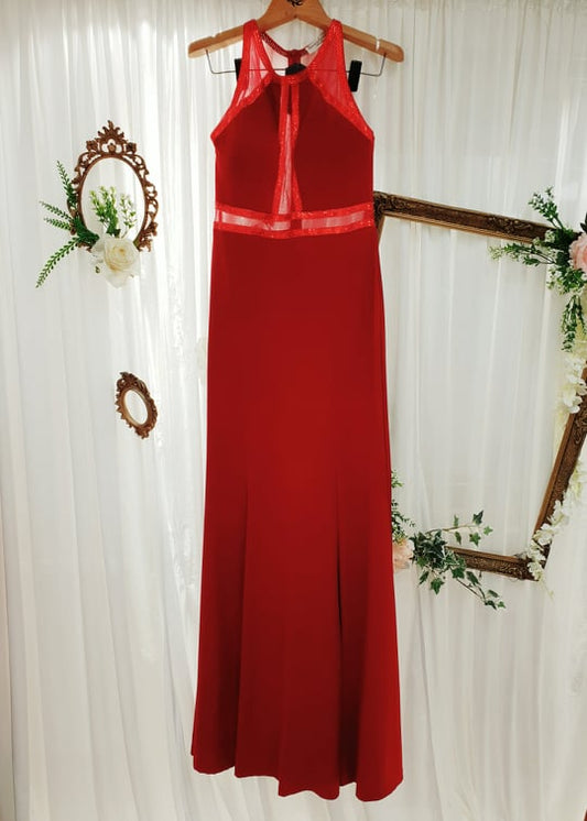 Red Bodycon Evening Dress