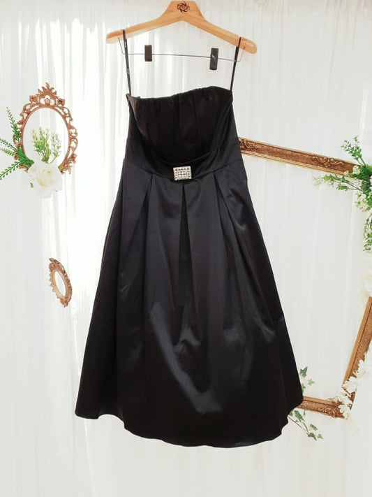 Black Midi Evening Dress