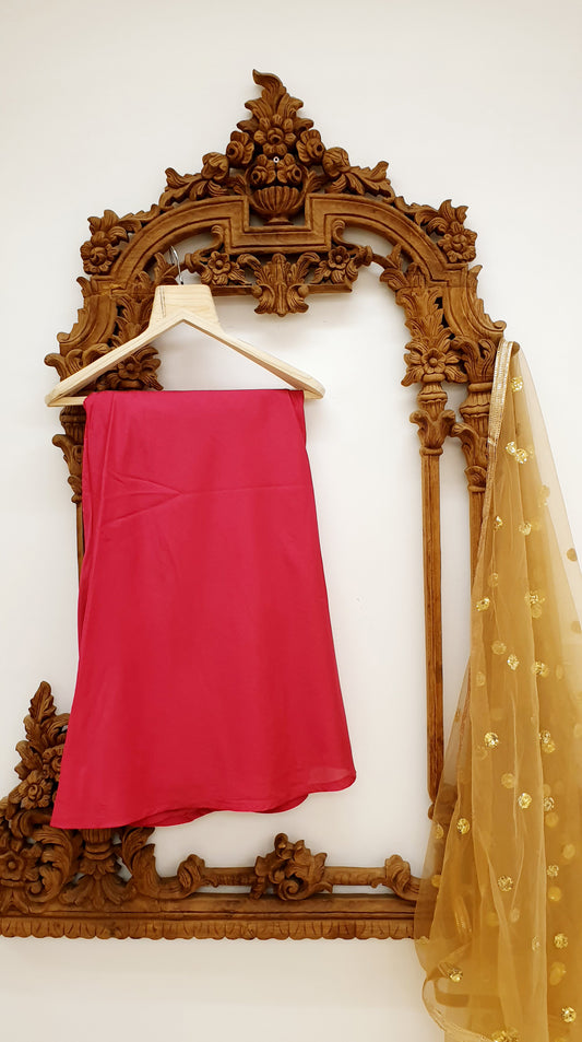Hot Pink Full Flair Plazo Pants