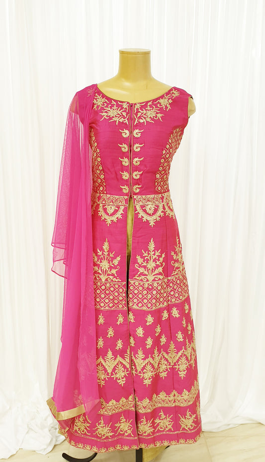 Hot Pink Straight Kameez